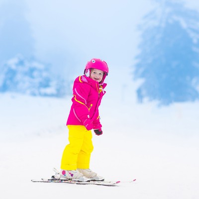 zjeżdżanie na nartach z dziećmi